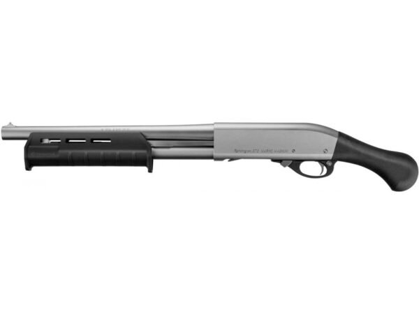Remington 870 TAC-14 Marine Magnum 12 Gauge Pump Action Shotgun 14″ Barrel Nickel and Black Pistol Grip For Sale