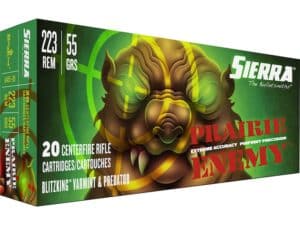 Sierra Prairie Enemy Ammunition 223 Remington 55 Grain BlitzKing Polymer Tip Box of 20 For Sale
