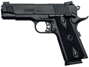 Taurus 1911 Commander Semi-Automatic Pistol 45 ACP 4.25″ Barrel 8-Round Blued Black For Sale