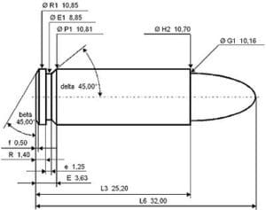 10mm ammo dimension