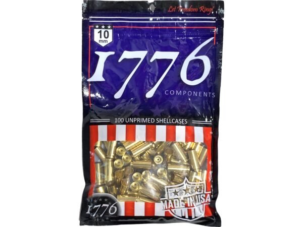 1776 USA Brass 10mm Auto Bag of 100 For Sale