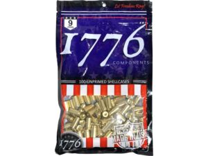 1776 USA Brass 9mm Luger Bag of 100 For Sale