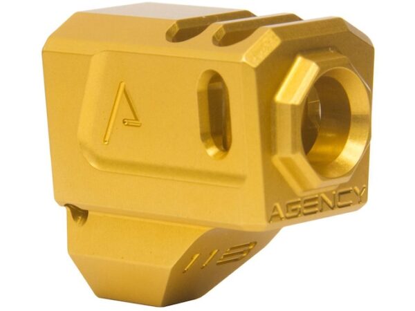 Agency Arms 118 Dual Port Compensator S&W M&P 1.0 9mm 1/2"-28 Thread Aluminum For Sale