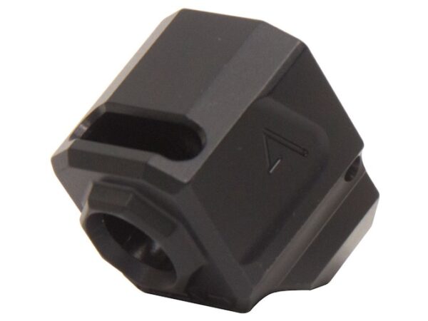 Agency Arms 118 Single Port Compensator S&W M&P 1.0 9mm 1/2"-28 Thread Aluminum Black For Sale