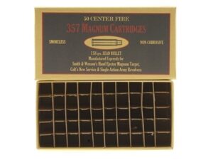 Cheyenne Pioneer Cartridge Box 357 Magnum Chipboard Package of 5 For Sale