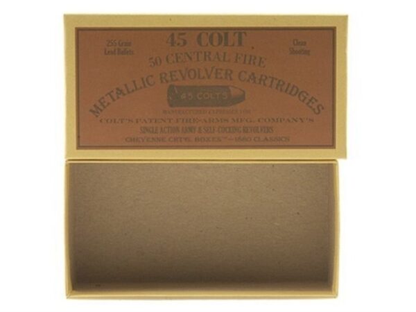 Cheyenne Pioneer Cartridge Box 45 Colt (Long Colt) Chipboard Pack of 5 For Sale