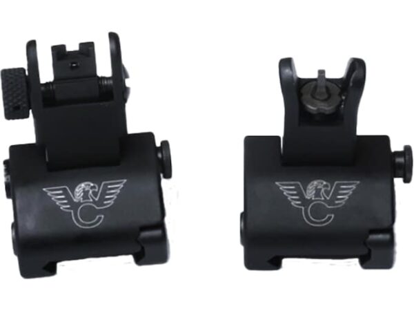 Wilson Combat Flip-Up Sight Set with CSAT Aperture AR-15 Aluminum Black For Sale