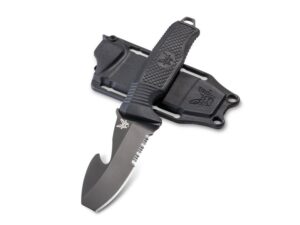 Benchmade 112SBK H2O Fixed Blade Knife 3.5″ Serrated Black N680 Stainless Steel Blade Polymer Handle Black For Sale