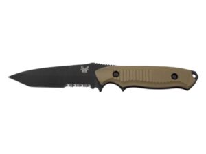 Benchmade 141 Nimravus Fixed Blade Tactical Knife 4.5″ Tanto Point 154 CM Stainless Steel Black Blade Aluminum Handle For Sale