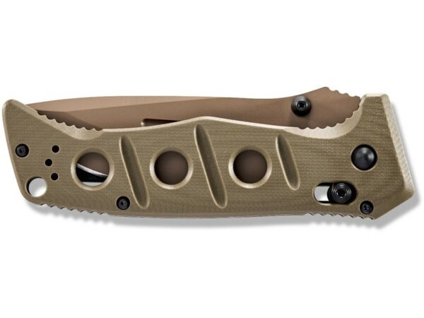 Benchmade 275FE-2 Adamas Folding Knife 3.78″ Drop Point CPM-CRUWEAR Flat Dark Earth Blade G-10 Handle Ranger Green For Sale
