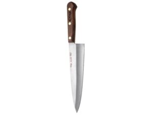 Case Kitchen Chef’s Knife 8″ Clip Point Stainless Steel Blade Wood Handle Brown For Sale
