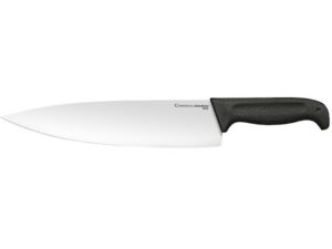 Cold Steel Commercial Series Chef’s Knife 10″ 4116 Stainless Steel Blade Kray-Ex Handle Black For Sale