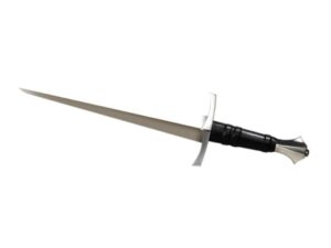 Cold Steel Italian Dagger 19-3/8″ 1055 Carbon Steel Blade Leather Wrapped Handle Black For Sale