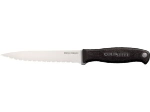 Cold Steel Kitchen Classics Steak Knife 4-5/8″ Serrated German 4116 Stainless Steel Blade Kray-Ex Handle For Sale