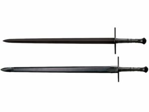 Cold Steel MAA Hand and a Half Sword 33.5″ 1055 Carbon Steel Blade Leather Handle For Sale