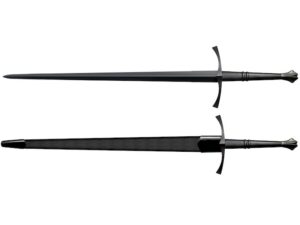 Cold Steel MAA Italian Long Sword 35-1/2″ 1055 Carbon Steel Blade Leather Handle For Sale
