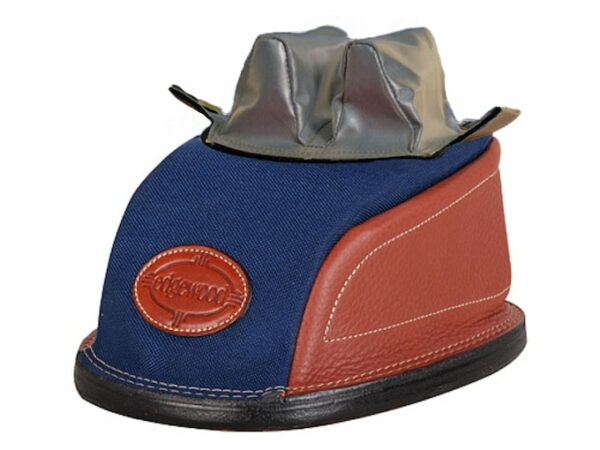 Edgewood Original Rear Shooting Rest Bag Tall with Slick Material Regular Ears and Wide Stitch Width Leather and Nylon Unfilled For Sale
