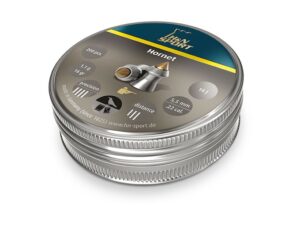 H&N Hornet Air Gun Pellets 22 Caliber 16 Grain 5.5mm Head-Size Pointed Tin of 200 For Sale