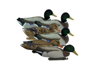 Higdon Magnum Flocked Head Mallard Duck Decoy Polymer Pack of 6 For Sale