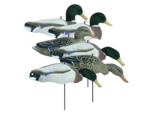 Higdon Magnum Full Form Flocked Head Mallard Shell Duck Decoy Polymer Pack of 6 For Sale