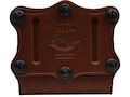 Hunter 5600 Pro-Hide Double Magazine Pouch Open Top Single-Stack Magazine Leather Brown For Sale