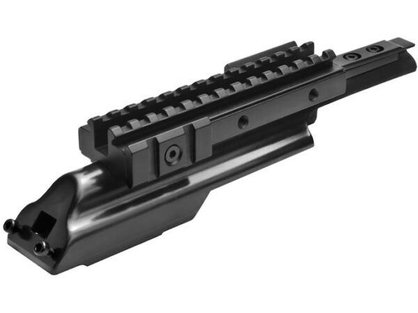 NcStar Tactical Weaver-Style Tri-Rail Mount with Adjustable Side Tabs AK-47 Matte For Sale