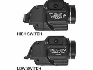 Streamlight TLR-8A Flex Weapon Light White LED with Red Laser with CR123A Battery Fits Picatinny or Glock Style Rails Aluminum Black For Sale